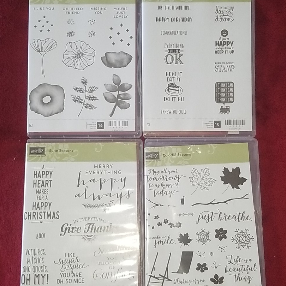Stampin up Rubber Retired stamp sets Brand new